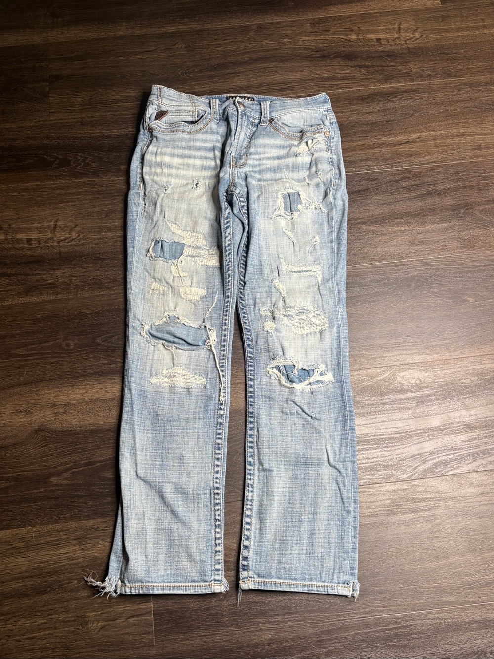 Buckle Salvage Jeans Men’s 32x34 Denim Blue Havoc Straight Slim